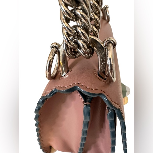 235 Preloved Fendi Vitello Liberty Scalloped Studded Small Kani - Picture 10 of 13